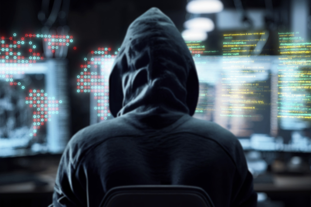 Digital work of Computer Hacker or Programmer