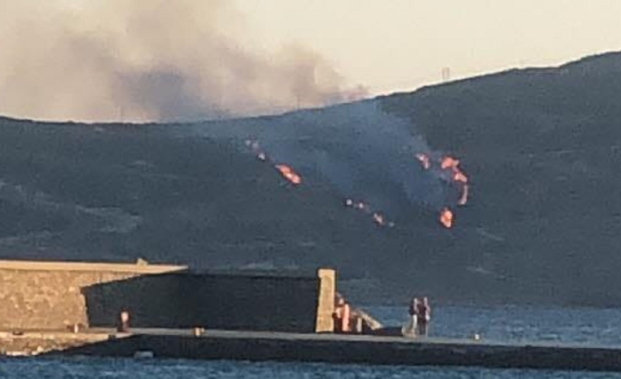 Φωτιά στην Κάρυστο – Μεγάλη κινητοποίηση της πυροσβεστικής