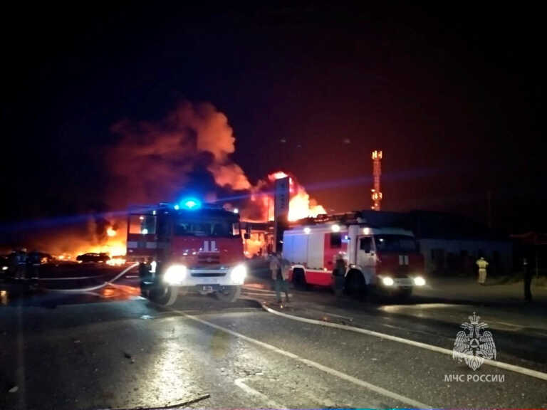 Τραγωδία στη Ρωσία - Τουλάχιστον 35 νεκροί και 80 τραυματίες από έκρηξη σε βενζινάδικο στον Καύκασο