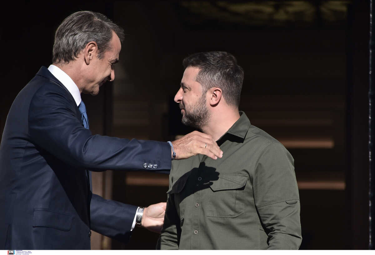 Μητσοτάκης για επίσκεψη Ζελένσκι: Η Ελλάδα στέκεται στο πλευρό της Ουκρανίας και του γενναίου λαού της