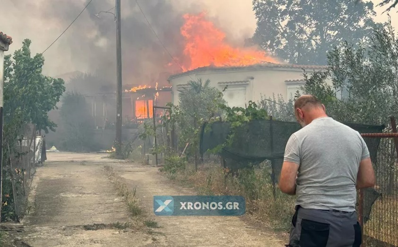 Φωτιά στη Ροδόπη: Μήνυμα του 112 – Εκκενώνονται Πολύανθος, Σώστης και Ληνός