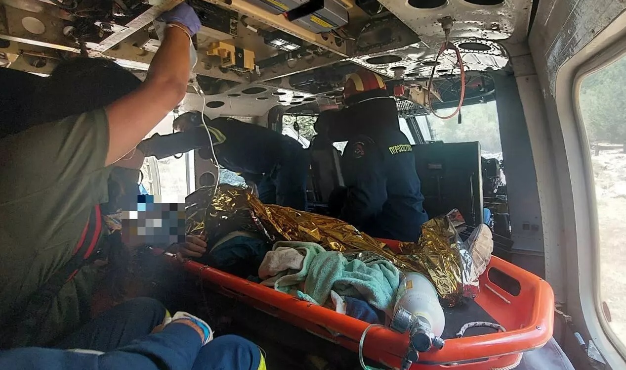 Φαράγγι Σαμαριάς: Διασωληνωμένος ο 45χρονος Ισπανός τουρίστας που τραυματίστηκε από κατολίσθηση βράχου