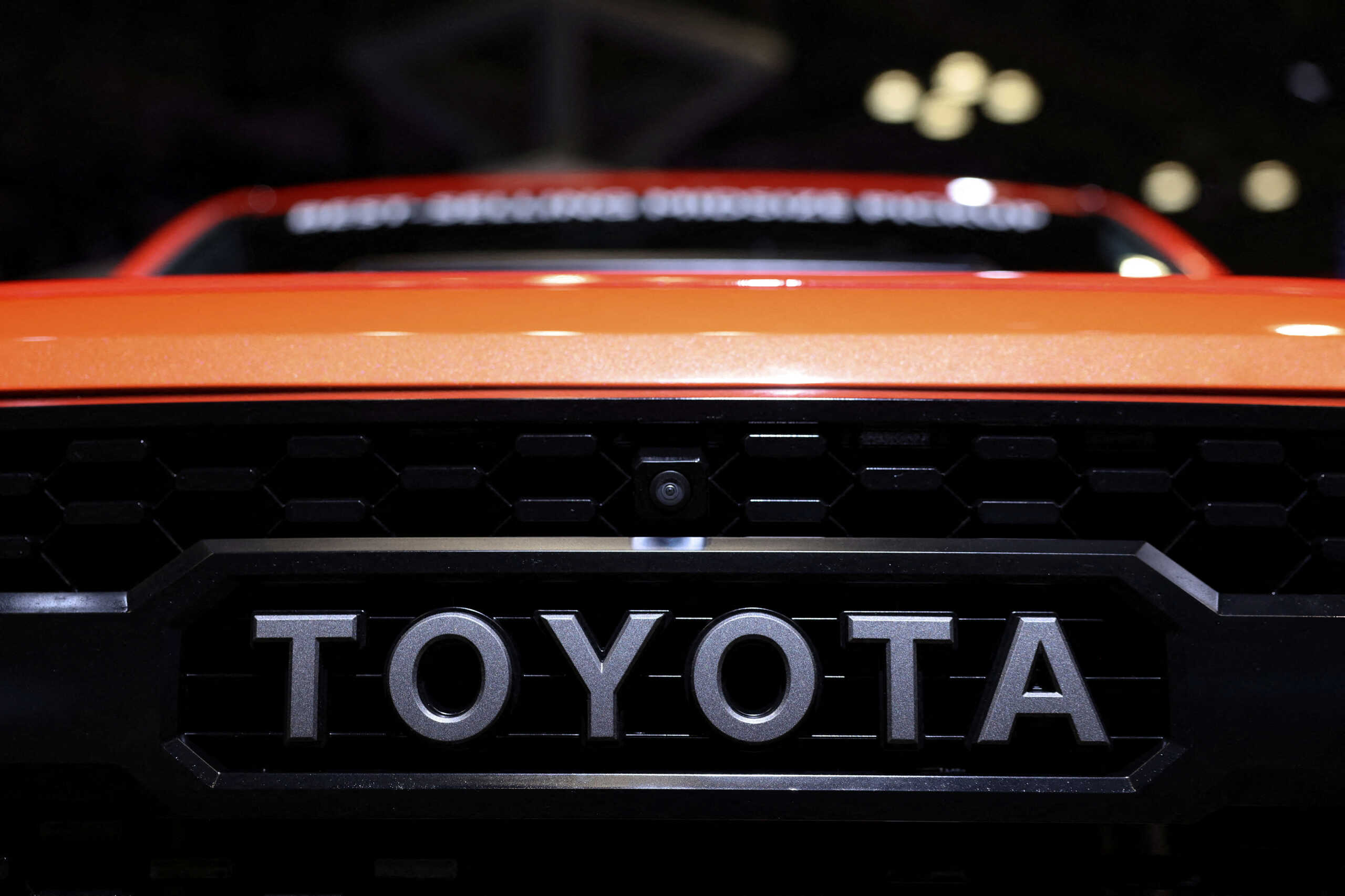 FILE PHOTO: A Toyota Tacoma is seen during the New York International Auto Show, in Manhattan, New York City, U.S., April 5, 2023. REUTERS
