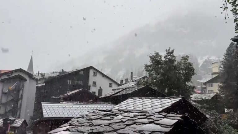 Από τον καύσωνα στο χιόνι η Ελβετία – Βουτιά 30 βαθμών έκανε η θερμοκρασία μέσα σε τέσσερις ημέρες