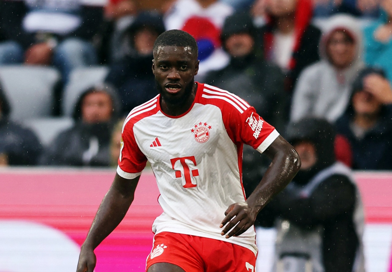 Soccer Football - Germany - Bundesliga - Bayern Munich v FC Augsburg - Allianz Arena, Munich, Germany - August 27, 2023 Bayern Munich's Dayot Upamecano in action REUTERS