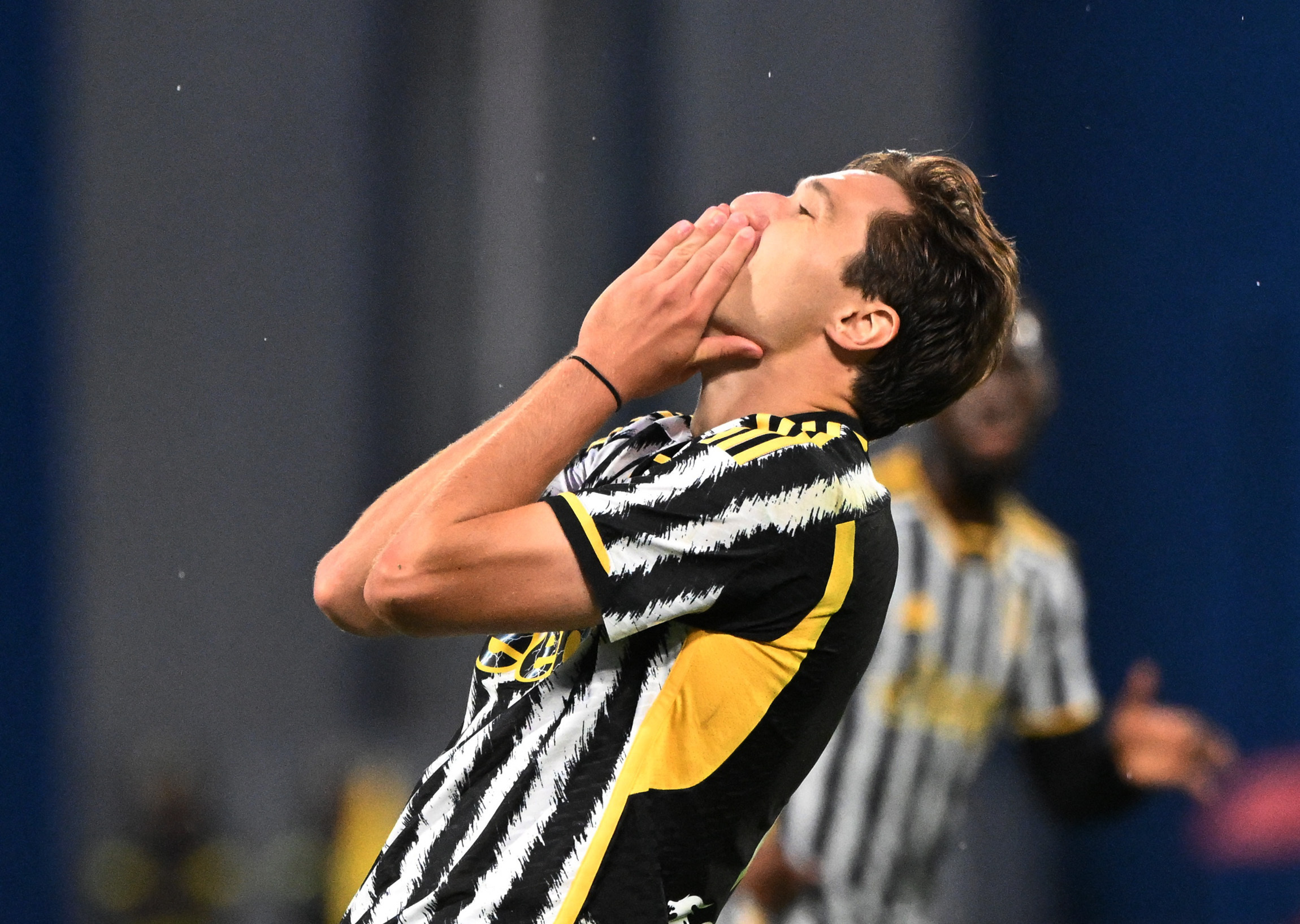 Soccer Football - Serie A - U.S. Sassuolo v Juventus - Mapei Stadium - Citta del Tricolore, Reggio Emilia, Italy - September 23, 2023 Juventus' Federico Chiesa reacts REUTERS