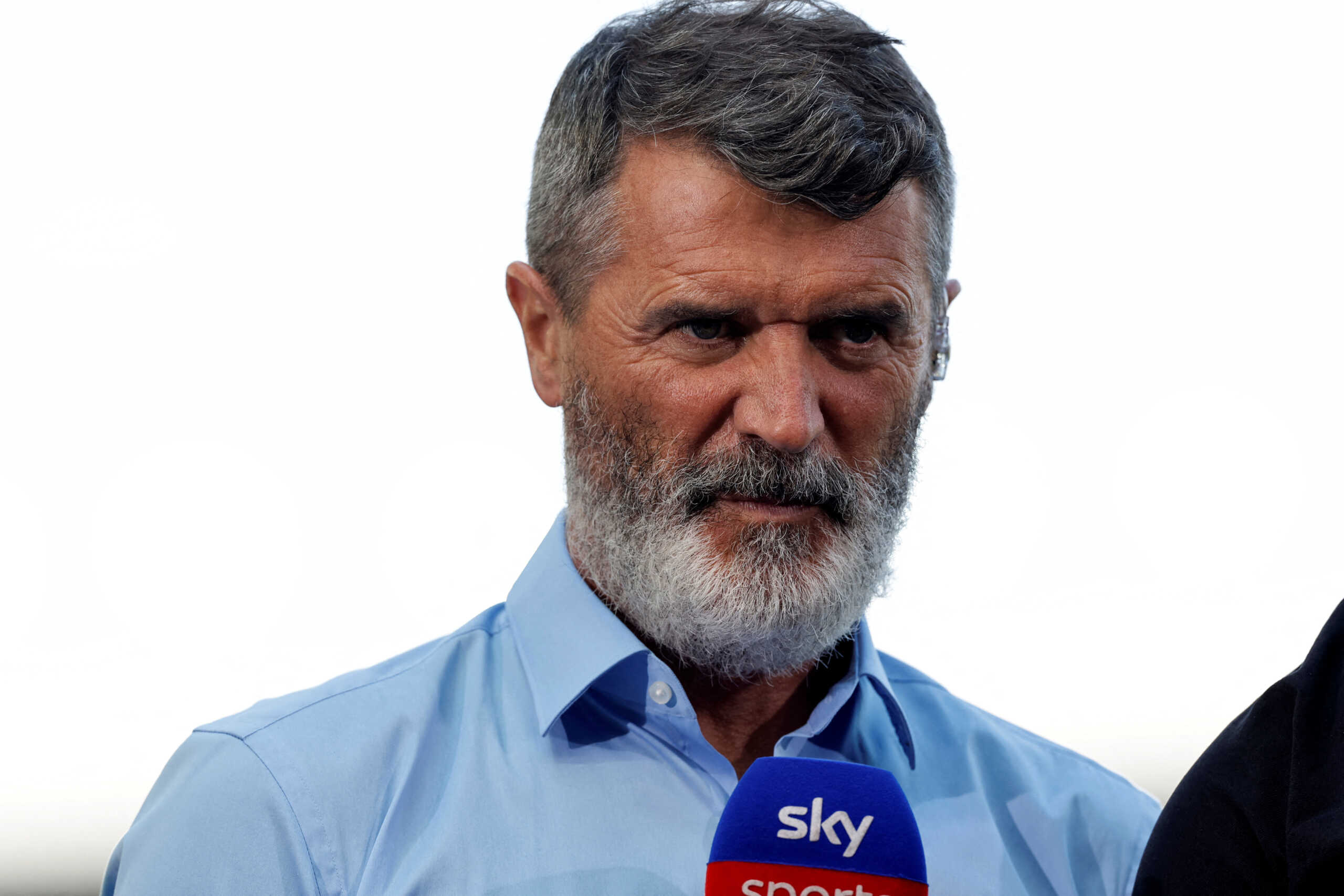 FILE PHOTO: Soccer Football - Premier League - Everton v AFC Bournemouth - Goodison Park, Liverpool, Britain - May 28, 2023 TV pundit Roy Keane is seen ahead of the match Action Images via Reuters