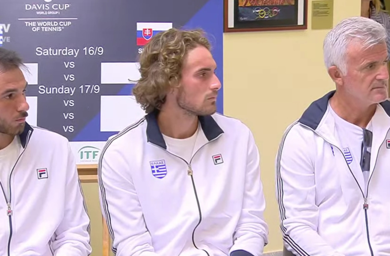 Davis Cup: Τα ζευγάρια για το Ελλάδα – Σλοβακία και οι αγώνες του Στέφανου Τσιτσιπά στο Παναθηναϊκό Στάδιο