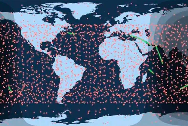 Εντυπωσιακό βίντεο δείχνει 5.000 δορυφόρους Starlink του Έλον Μασκ γύρω από τη Γη