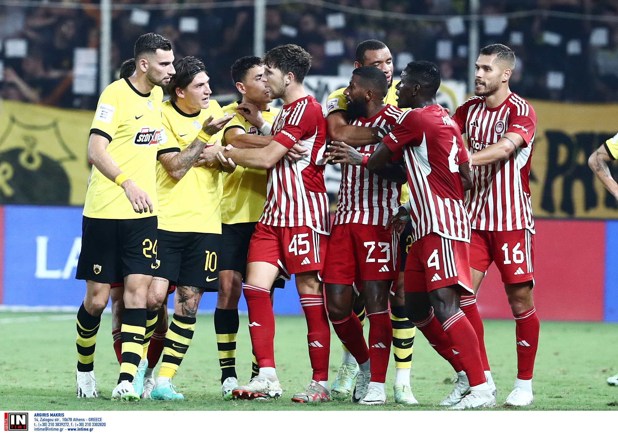 ΑΕΚ – Ολυμπιακός 1-1: Ισοπαλία στο ντέρμπι της OPAP Arena για την 4η αγωνιστική της Super League 1