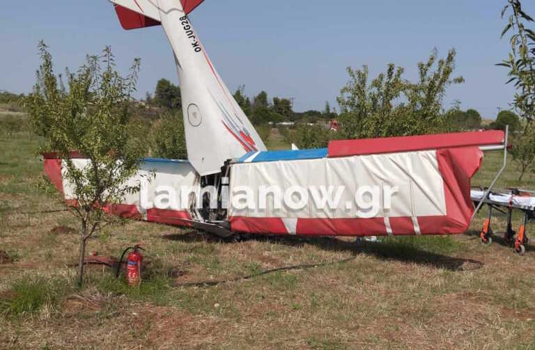 Συνετρίβη μικρό αεροσκάφος κοντά στην Αερολέσχη Θήβας - Χωρίς τις αισθήσεις του ο πιλότος