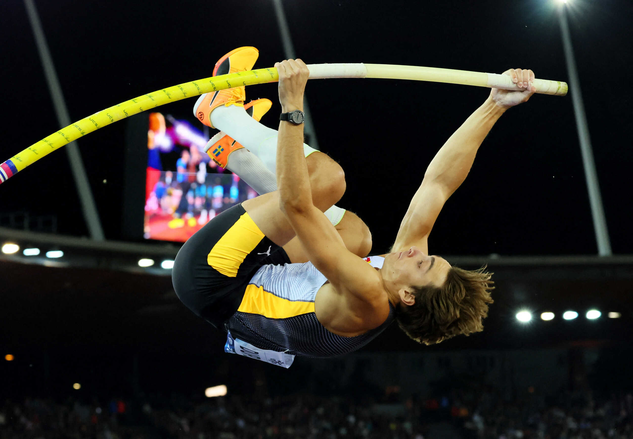 Athletics - Diamond League - Weltklasse - Letzigrund, Zurich, Switzerland - August 31, 2023 Sweden's Armand Duplantis in action during the men's pole vault final REUTERS