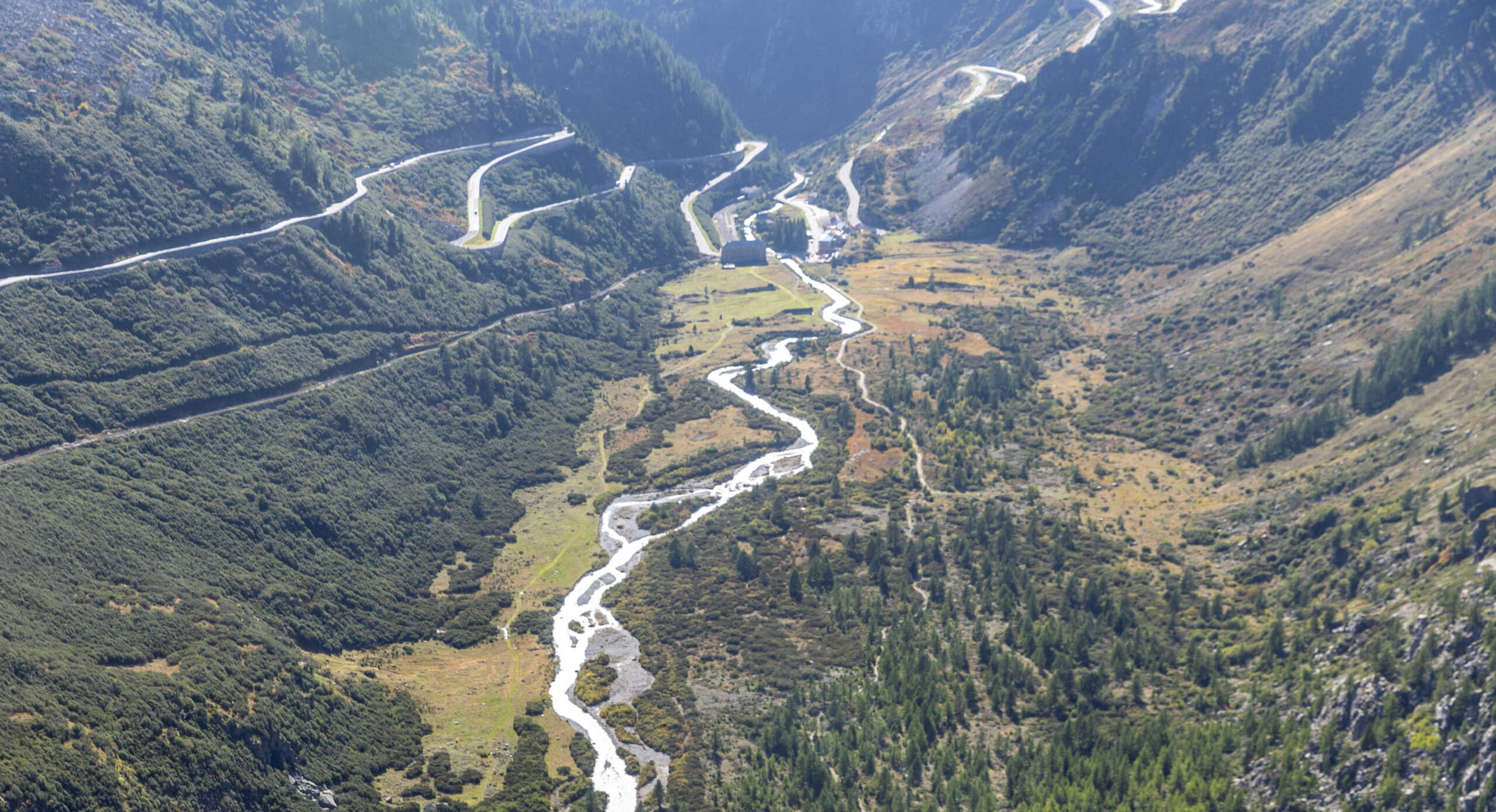 Workers replace tar on the Furka Pass road in Obergoms, Switzerland, September 26, 2023.  REUTERS