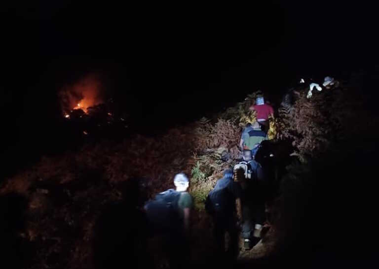 Fire in Samothraki in the area of the Christos monastery