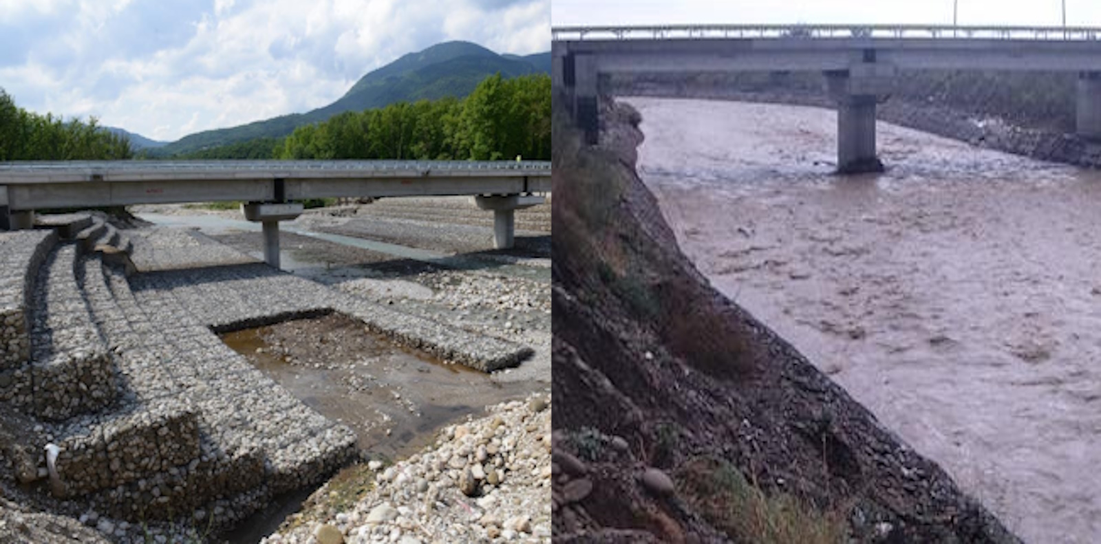 Φράγματα και γέφυρες περιόρισαν τις πλημμύρες σε Εύβοια και Θεσσαλία