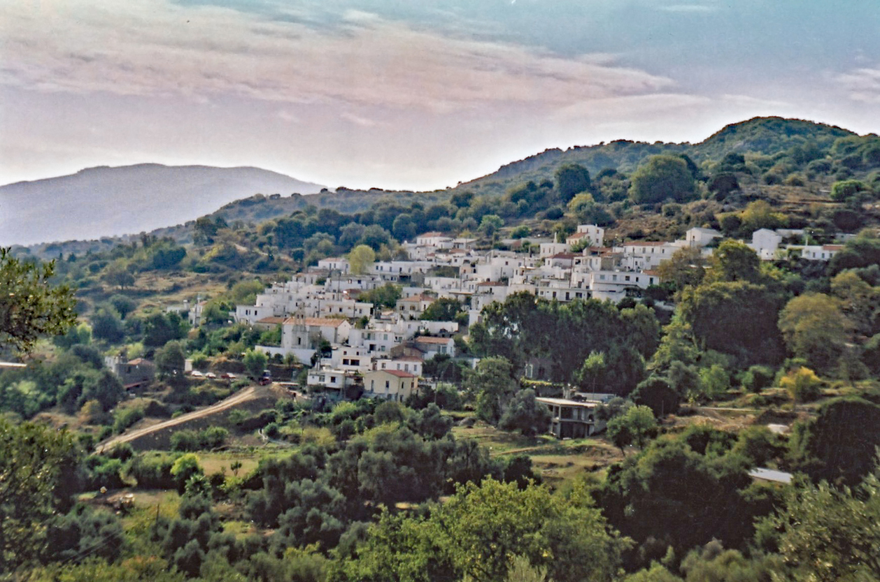 Agricultural farm land in  Crete, Greece, in autumn