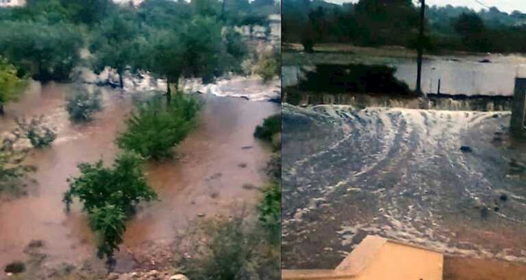 Βίντεο από τη σφοδρή καταιγίδα που έφερε πλημμύρες στο Κρανίδι - Οδηγοί περιγράφουν τις εικόνες