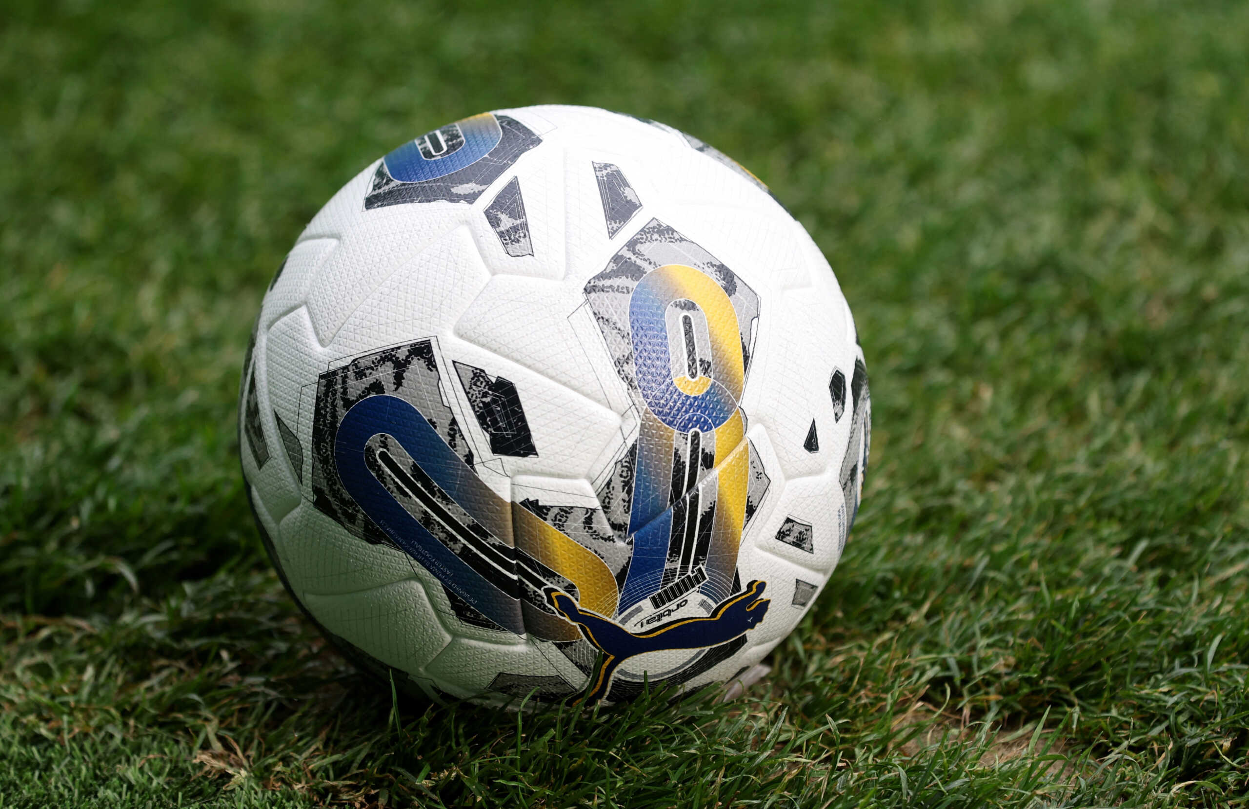 Soccer Football - Europa Conference League - Qualifying Play-Offs - First Leg - Hibernian v Aston Villa - Easter Road, Edinburgh, Scotland, Britain - August 23, 2023 General view of the match ball before the match REUTERS