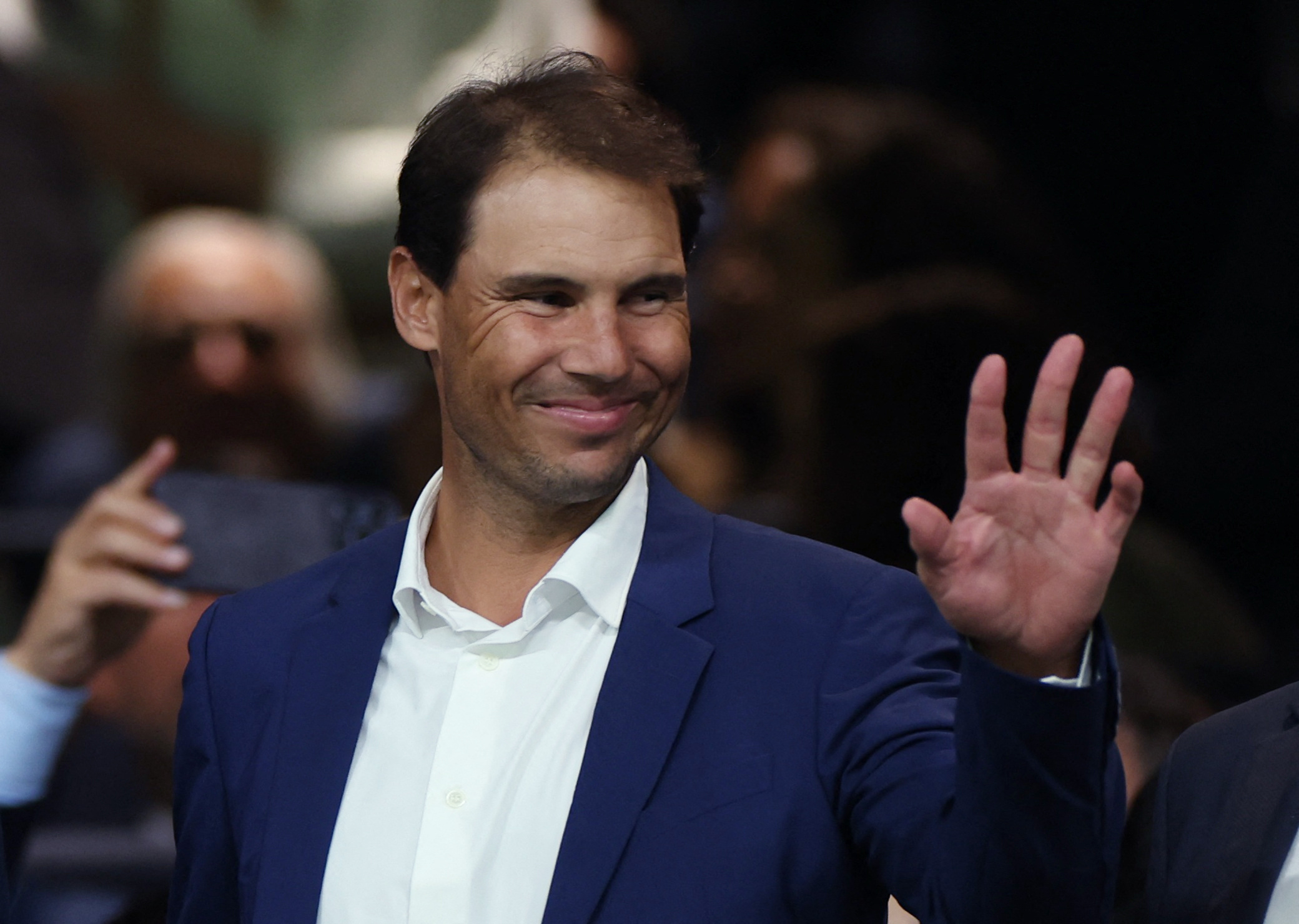 Soccer Football - LaLiga - Real Madrid v Real Sociedad - Santiago Bernabeu, Madrid, Spain - September 17, 2023 Tennis player Rafael Nadal in the stands before the match REUTERS