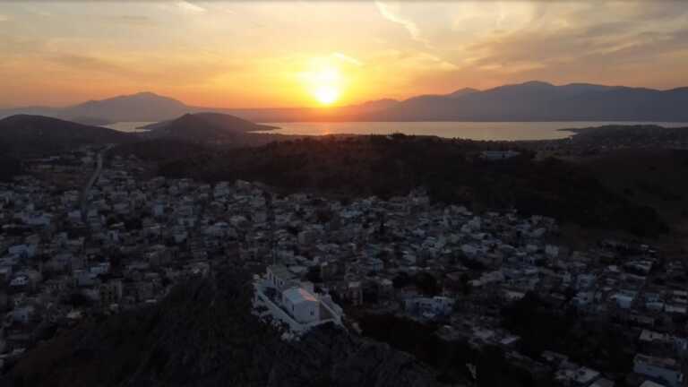 Το ξεχωριστό ηλιοβασίλεμα της Σαλαμίνας σε βίντεο από drone - Δείτε τις εικόνες από την περιοχή