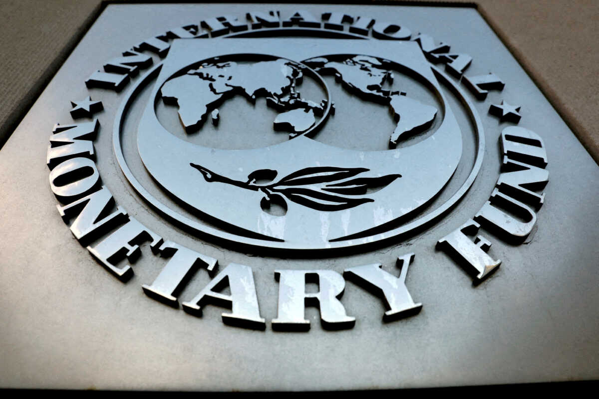 FILE PHOTO: The International Monetary Fund (IMF) logo is seen outside the headquarters building in Washington, U.S., September 4, 2018. REUTERS