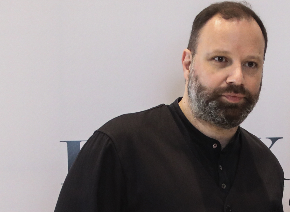 Συνέντευξη τύπου της βραβευμένης με Όσκαρ ηθοποιού Έμμα Στόουν  και του σκηνοθέτη Γιώργου Λάνθιμου για την επίσημη πρεμιέρα της νέας ταινίας με τίτλο "Βληχή", Πέμπτη 5 Μαΐου 2022.
(ΓΙΑΝΝΗΣ ΠΑΝΑΓΟΠΟΥΛΟΣ