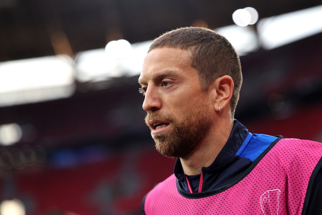 epa10663734 Papu Gomez of Sevilla attends a training session in Budapest, Hungary, 30 May 2023. AS Roma will face Sevilla FC in the UEFA Europa League final in Budapest on 31 May 2023.  EPA