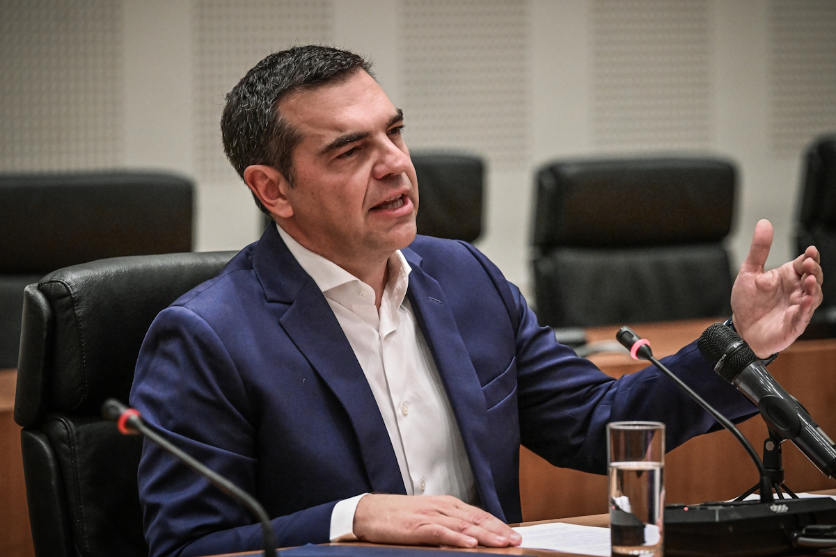 Δηλώσεις του προέδρου του ΣΥΡΙΖΑ - Προοδευτική Συμμαχία Αλέξη Τσίπρα στο Ζάππειο Μέγαρο, Πέμπτη 29 Ιουνίου 2023.
(ΤΑΤΙΑΝΑ ΜΠΟΛΑΡΗ