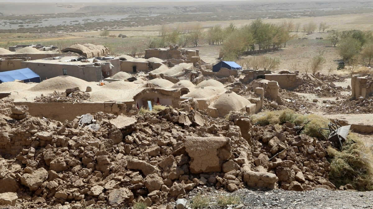 A view of houses damaged by an earthquake, in Herat province in Afghanistan October 8, 2023. REUTERS