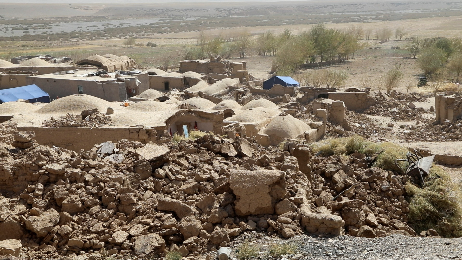 A view of houses damaged by an earthquake, in Herat province in Afghanistan October 8, 2023. REUTERS