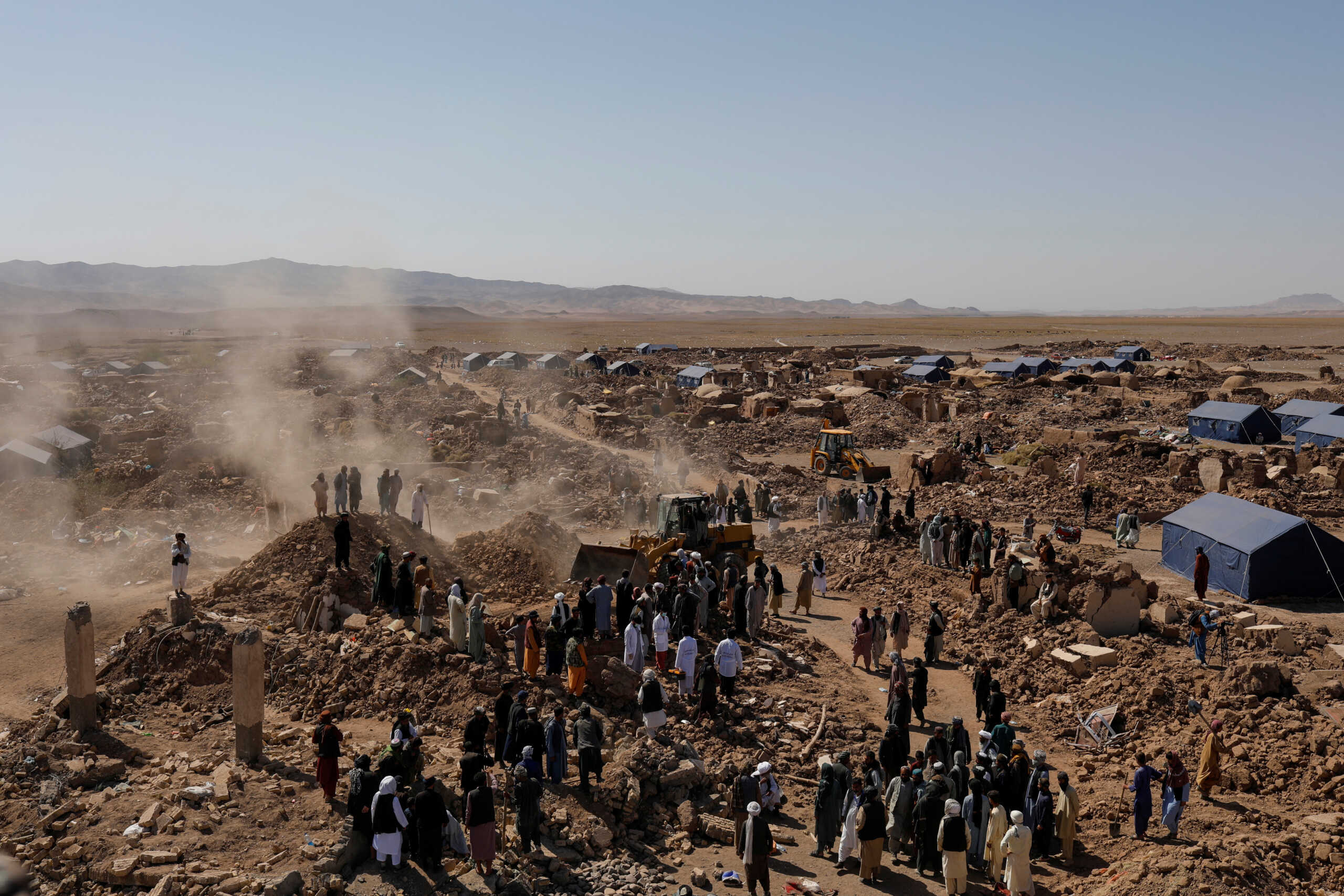 A general view of the quake-hit area in the district of Zinda Jan, in Herat, Afghanistan October 10, 2023. REUTERS