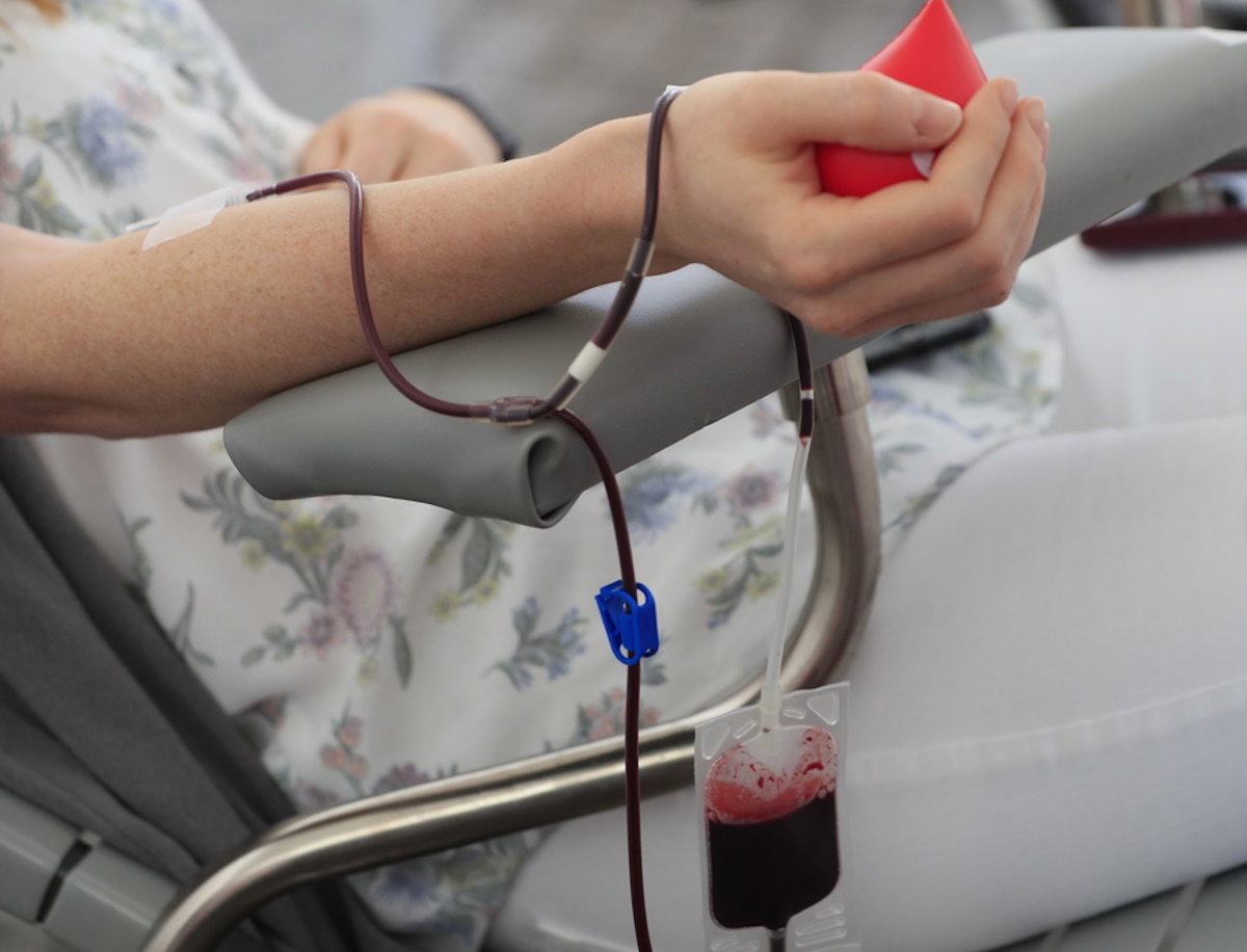 epa10691068 A volunteer donates blood during the World Blood Donor Day at the Red Cross facilities in Mexico City, Mexico, 14 June 2023. Only eight percent of blood donation in Mexico is done altruistically, so it is essential to promote this practice and save millions of lives annually, particularly due to the shortage of plasma, said the Red Cross and specialists.  EPA