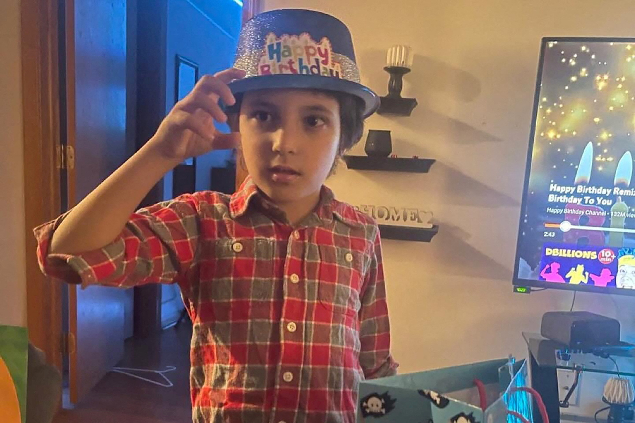FILE PHOTO: Wadea Al-Fayoume, 6, a Muslim boy who according to police was stabbed to death in an attack that targeted him and his mother for their religion and as a response to the ongoing conflict between Israel and Hamas, poses in an undated family photograph obtained by Reuters on October 15, 2023. CAIR