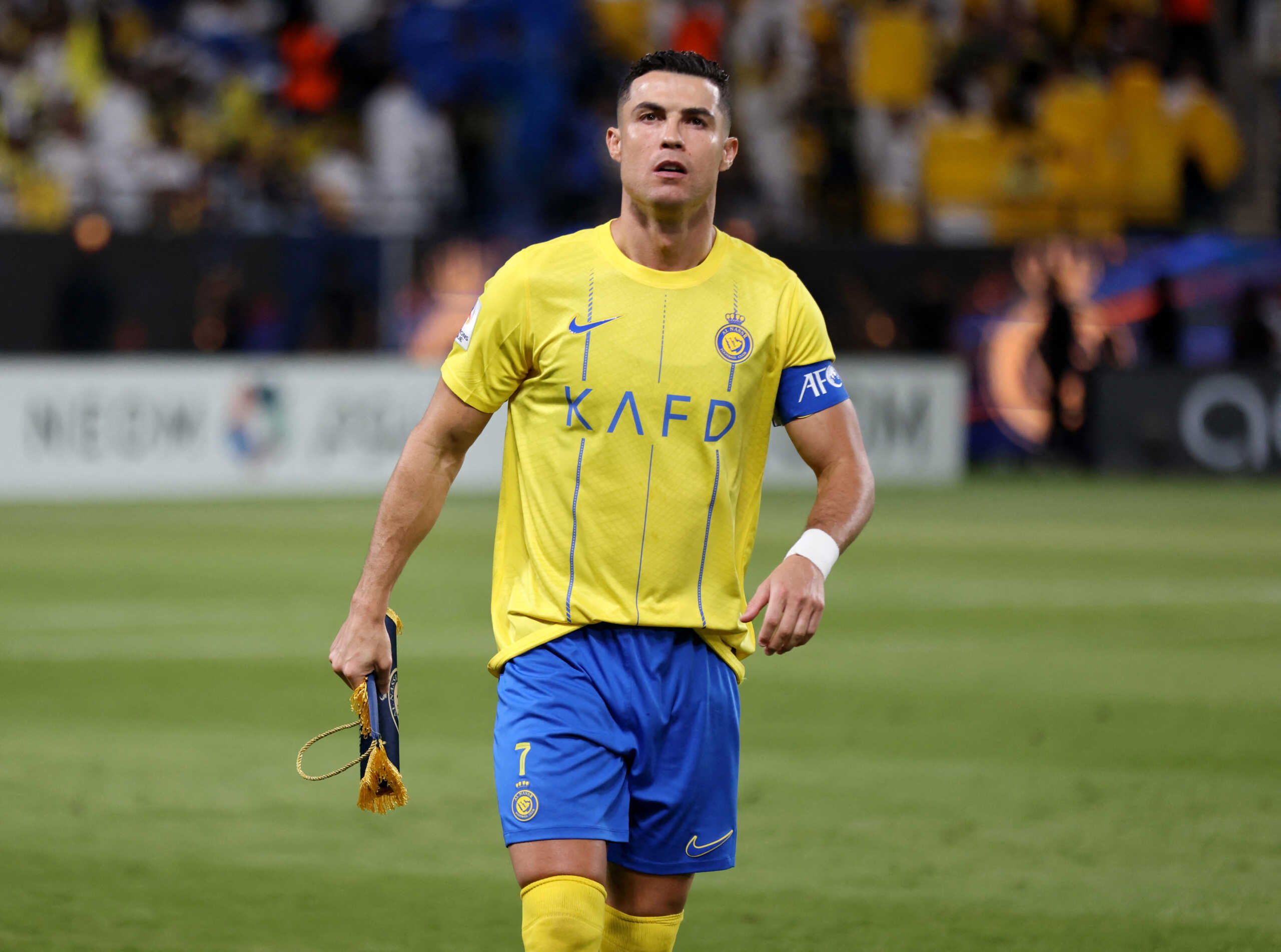 Soccer Football - Asian Champions League - Group E - Al-Nassr v FC Istiklol - Al-Awwal Park, Riyadh, Saudi Arabia - October 2, 2023 Al Nassr's Cristiano Ronaldo before the match REUTERS
