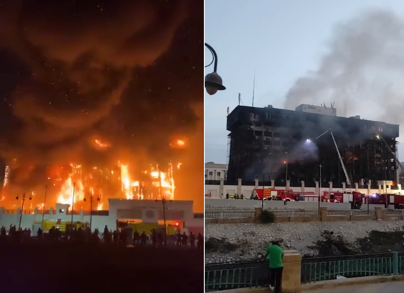 Αίγυπτος: Πελώρια φωτιά στο αρχηγείο της αστυνομίας κοντά στη Διώρυγα του Σουέζ