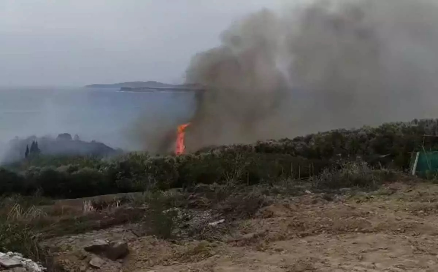 Φωτιά στην Κέρκυρα: Υπό μερικό έλεγχο οι φλόγες στον Άγιο Στέφανο