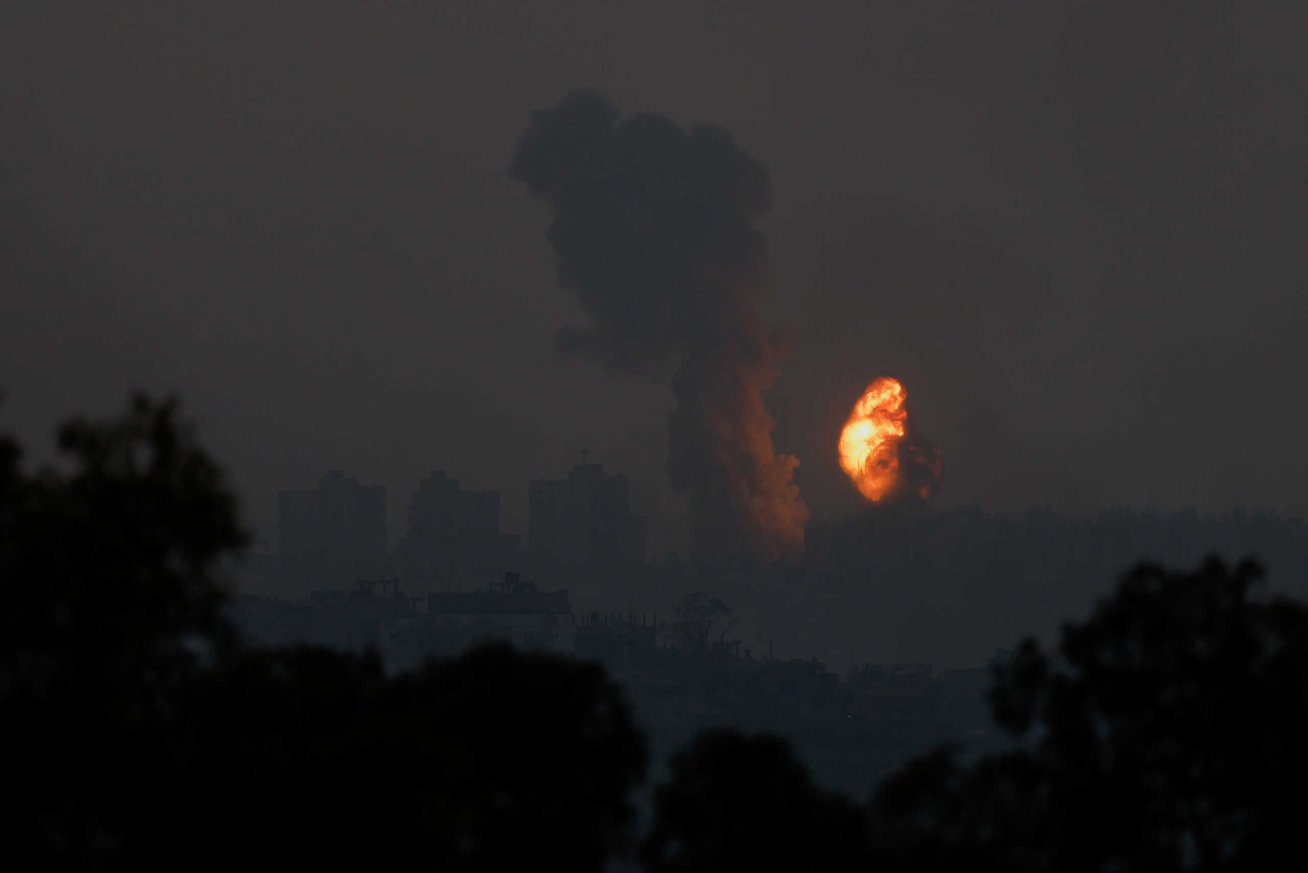 Smoke rises over Gaza, as seen from Israel's border with Gaza, in southern Israel October 28, 2023. REUTERS