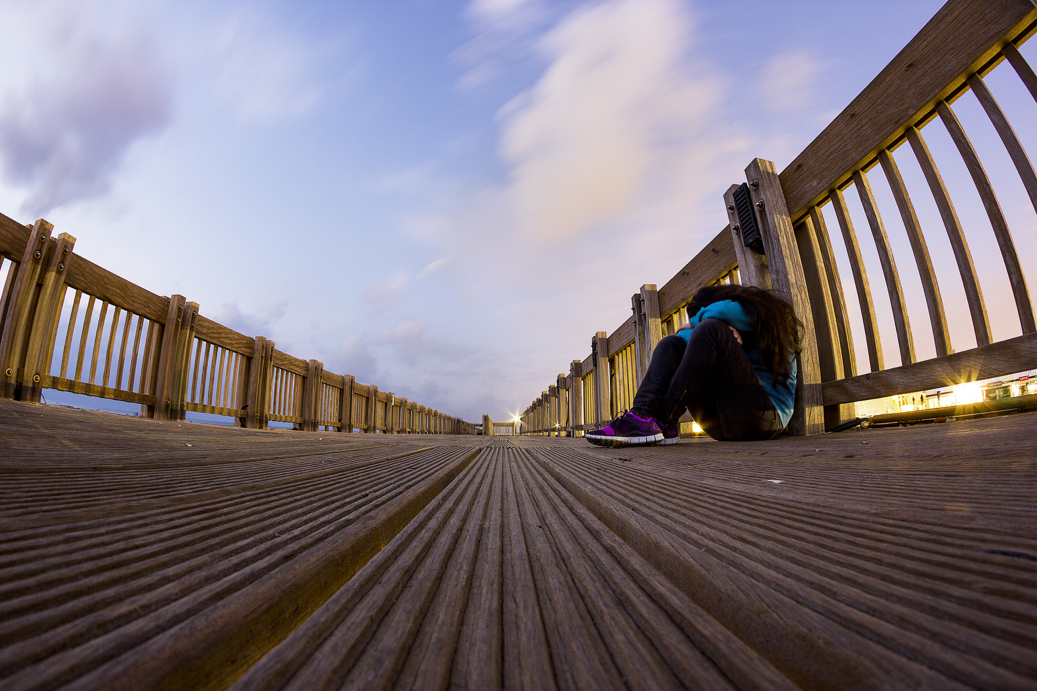 Girl on the bridgeGirl on the bridge
