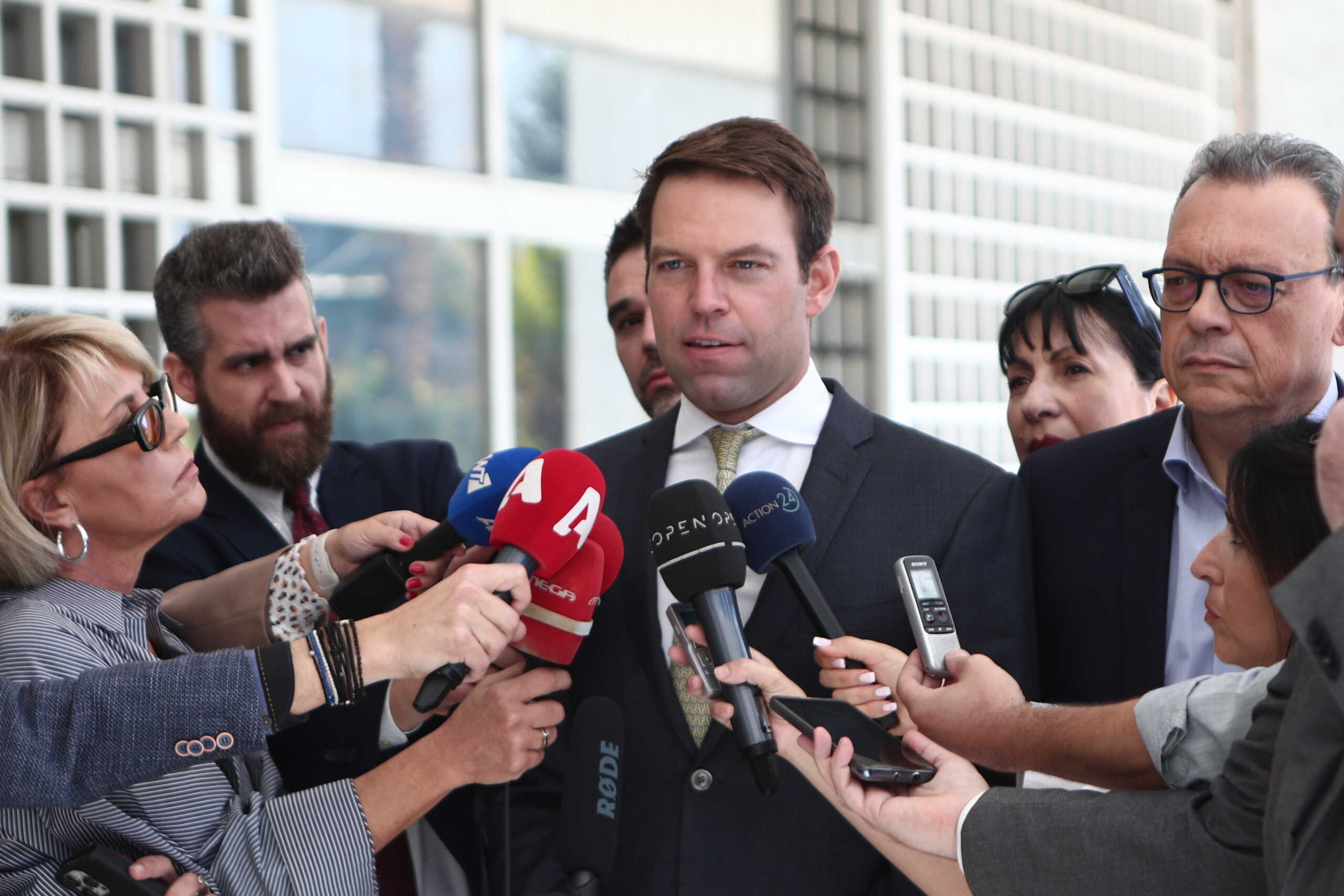Συνάντηση του προέδρου του ΣΥΡΙΖΑ Προοδευτική Συμμαχία Στέφανου Κασσελάκη με την εισαγγελέα του Αρείου Πάγου Γεωργία Αδειλίνη, Τρίτη 31 Οκτωβρίου 2023.
(ΣΩΤΗΡΗΣ ΔΗΜΗΤΡΟΠΟΥΛΟΣ