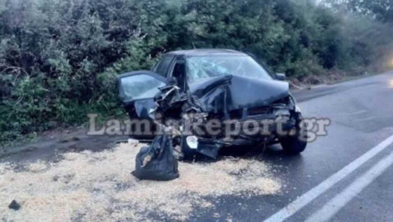 Τροχαίο με έναν τραυματία στην Φθιώτιδα - Διαλύθηκε το αυτοκίνητο