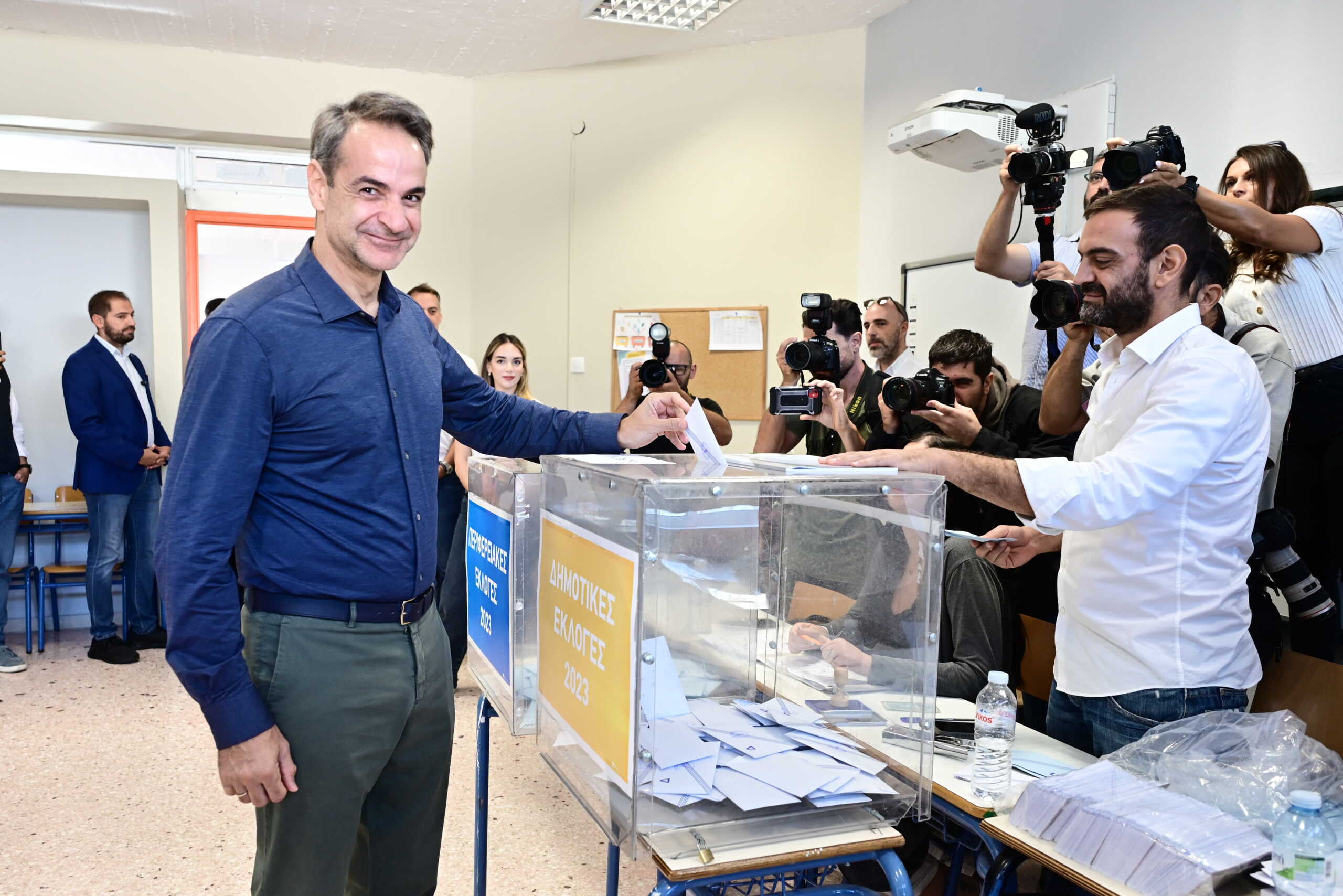 Εκλογές 2023 – Περιφέρεια Αττικής: Ο Κυριάκος Μητσοτάκης ψήφισε στην Κηφισιά