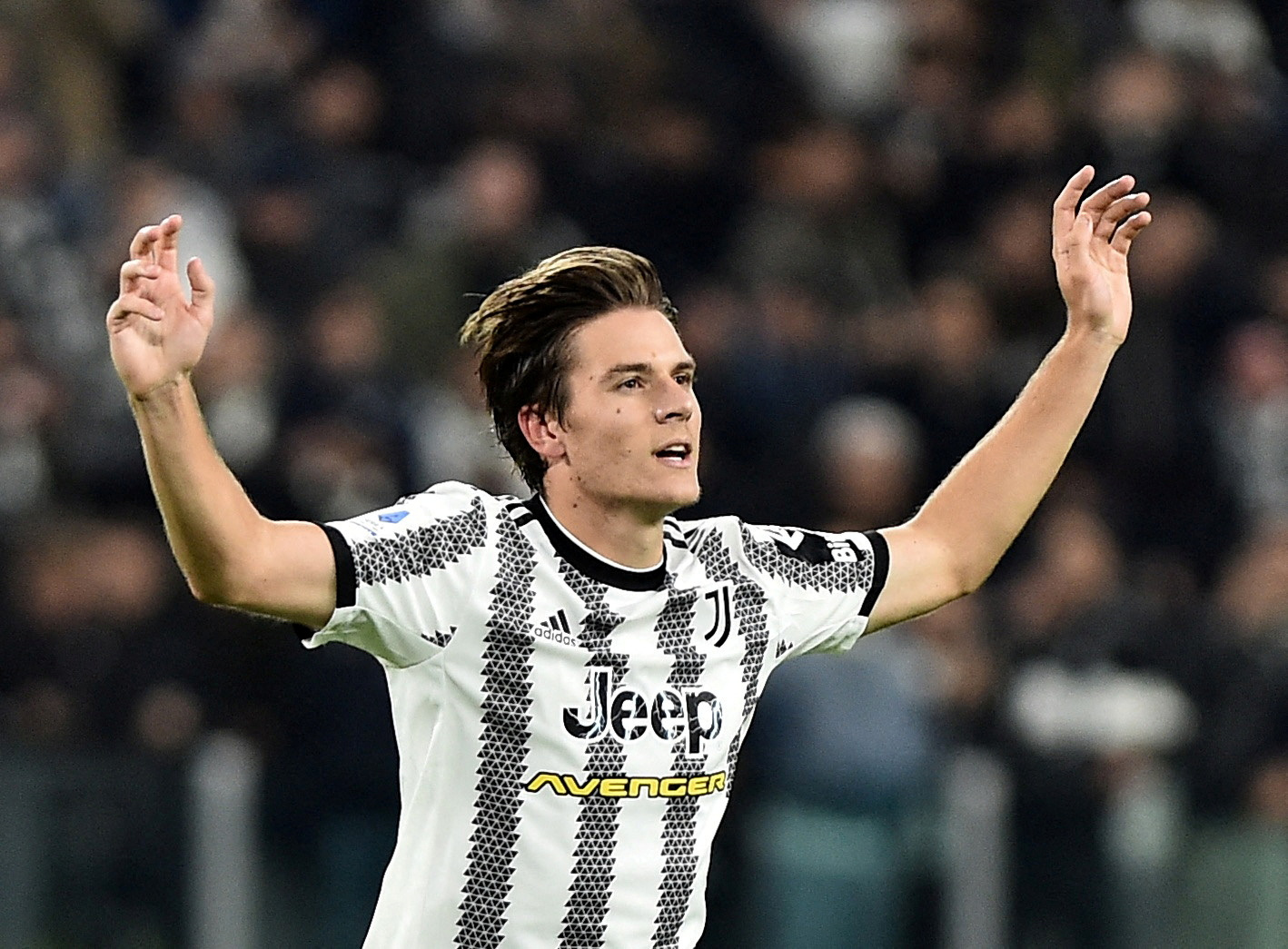 FILE PHOTO: Soccer Football - Serie A - Juventus v Inter Milan - Allianz Stadium, Turin, Italy - November 6, 2022 Juventus' Nicolo Fagioli celebrates scoring their second goal REUTERS
