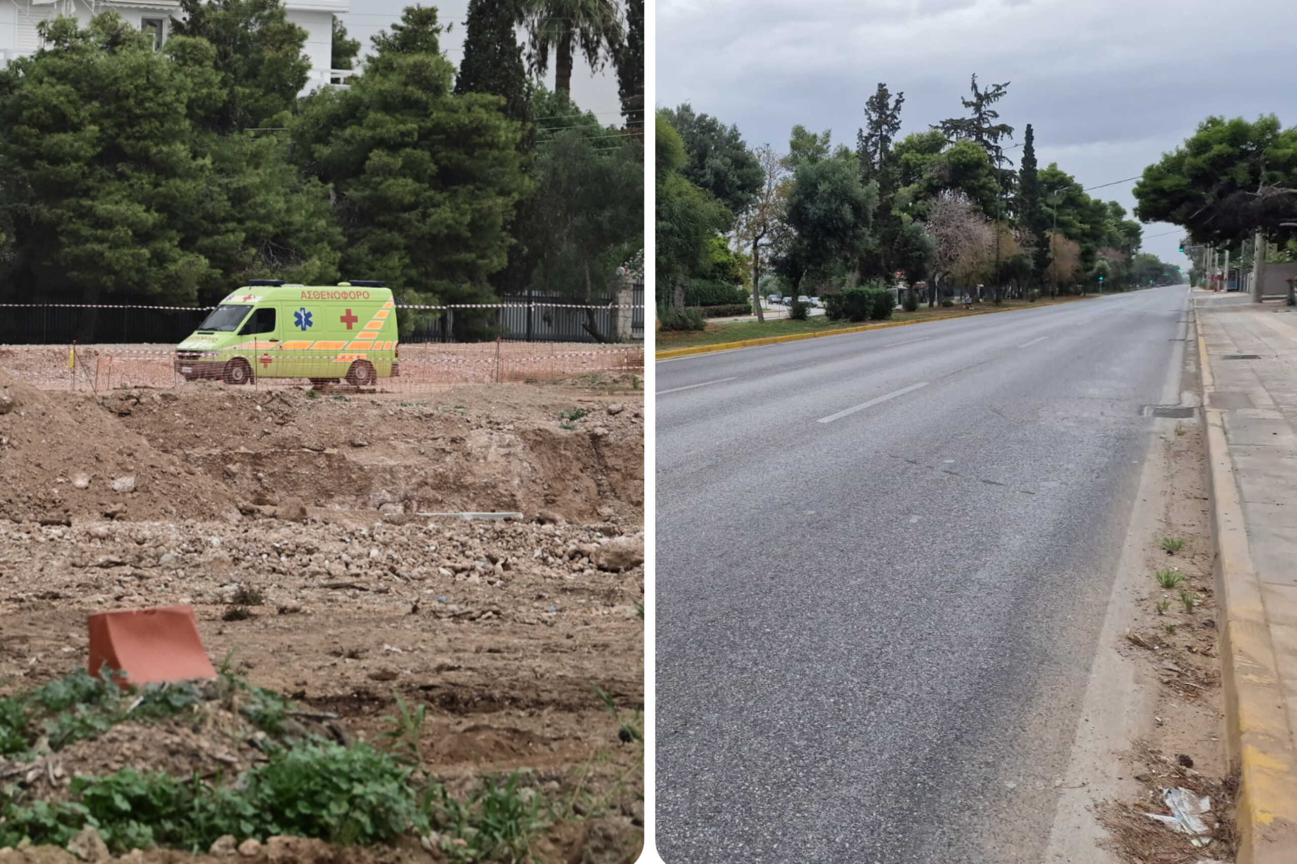 Γλυφάδα: Κλειστή η Λεωφόρος Ποσειδώνος, εκκενώθηκαν οι πολυκατοικίες – Εικόνες από το σημείο