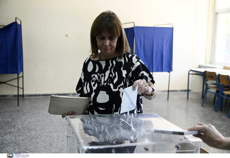 Η Κατερίνα Σακελλαροπούλου ψήφισε για την εκλογή Δημάρχου στην Αθήνα