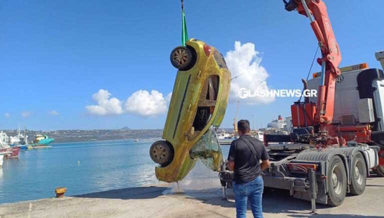 Μυστήριο με κλεμμένο αυτοκίνητο που βρέθηκε βυθισμένο στο λιμάνι της Σούδας