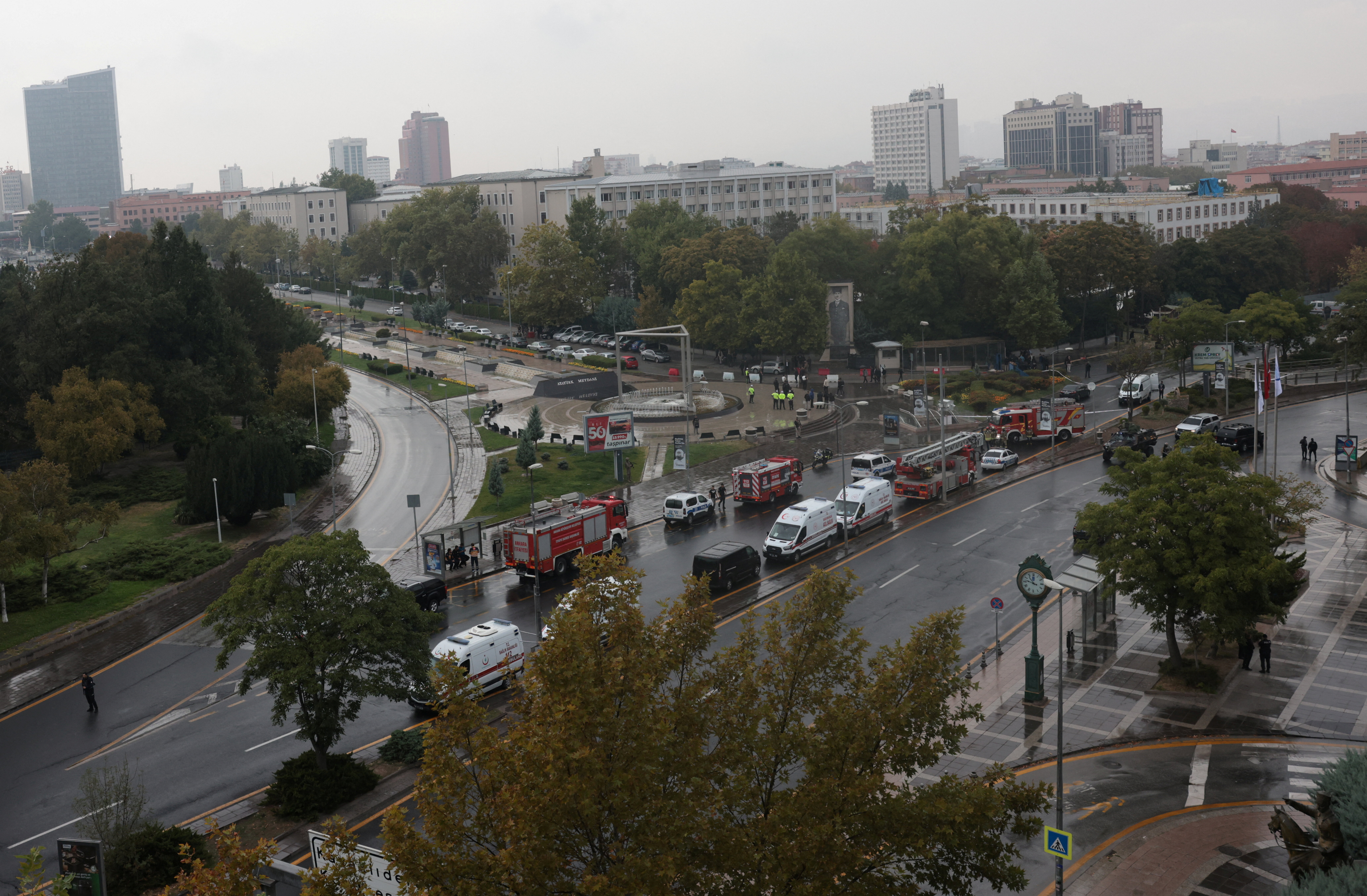 A general view of the government buildings following a bomb attack in Ankara, Turkey October 1, 2023. REUTERS