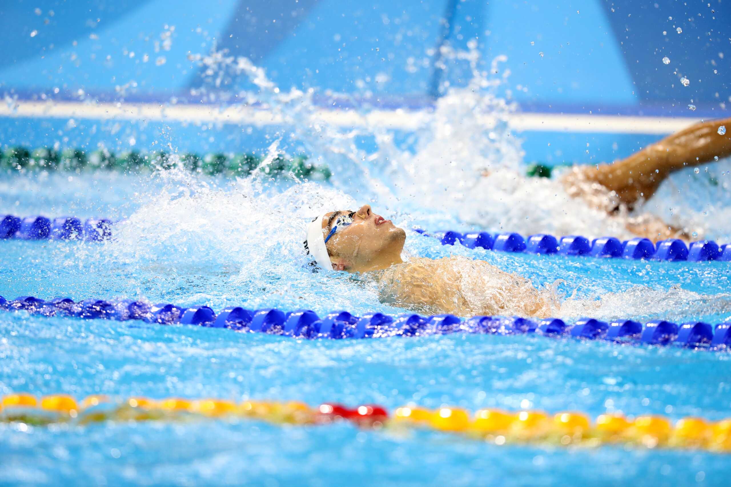 Ο Απόστολος Χρήστου στον τελικό των 50μ. ύπτιο στο ευρωπαϊκό πρωτάθλημα κολύμβησης