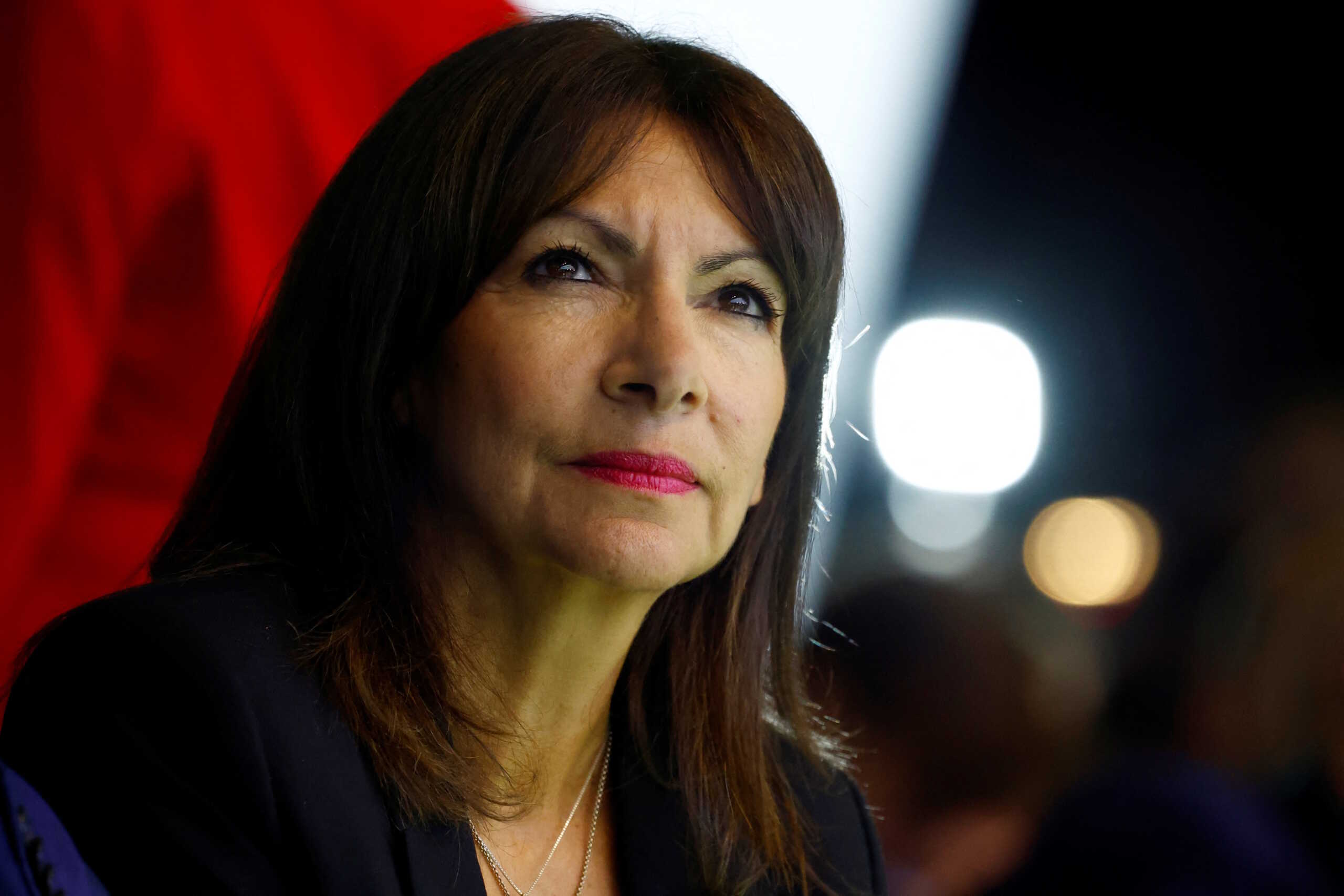 Paris' Mayor Anne Hidalgo attends the 105th session of the Congress of Mayors organised by the "France's Mayors' Association" (AMF), in Paris, France, November 21, 2023.  REUTERS