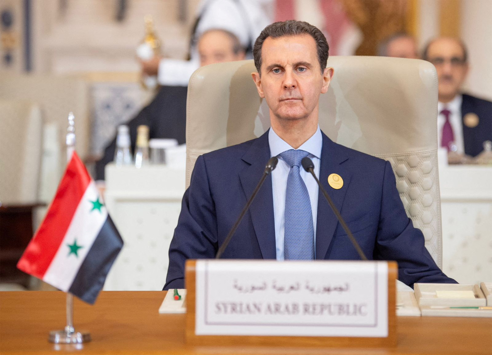 Syria's President Bashar Al-Assad attends Organisation of Islamic Cooperation (OIC) summit in Riyadh, Saudi Arabia, November, 11, 2023. Saudi Press Agency