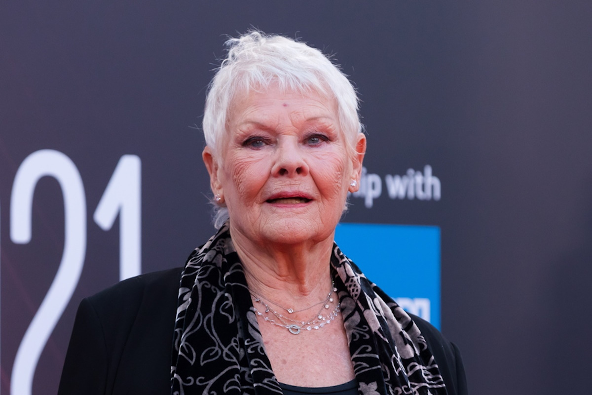 epa09520432 English actress and cast member Dame Judi Dench attends the European premiere of 'Belfast' during the BFI London Film Festival at the Royal Festival Hall in London, Britain, 12 October 2021. The British Film Institute festival runs from 06 to 17 October.  EPA